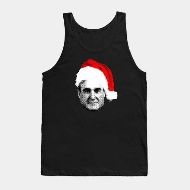 Mueller Santa Hat Happy Christmas Season FBI Retro Tank Top by ClothedCircuit